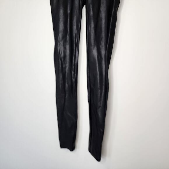 Spanx Faux Leather Leggings Black Small - Picture 4 of 7